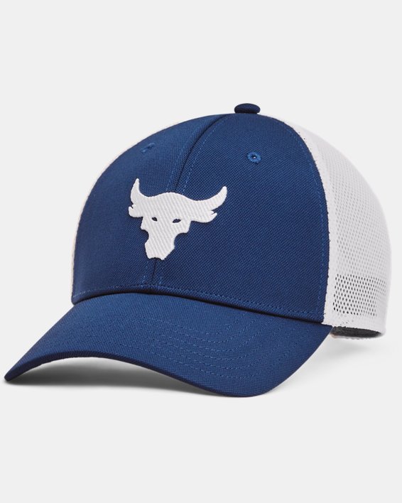 Men's Project Rock Trucker Hat in Blue image number 0